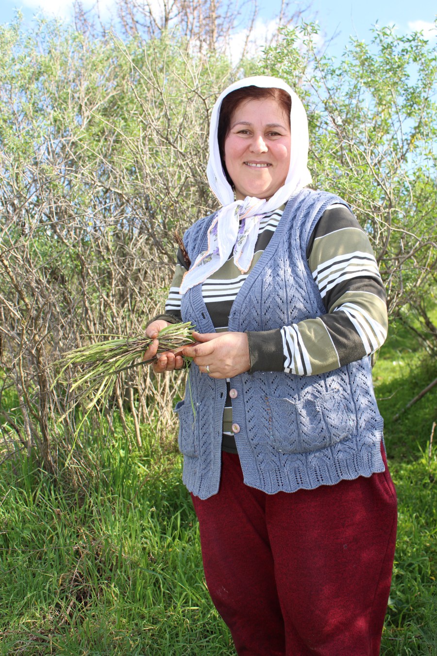 She was harvesting some plants when I asked her for directions to Ephesus.