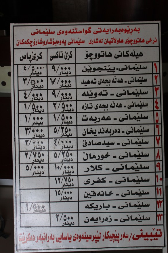 Kurdish Transportation – In Mutual Weirdness