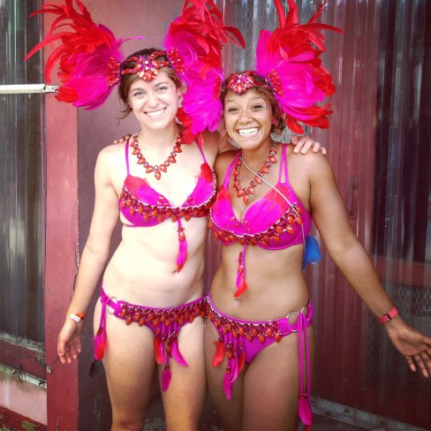 Rachel & Alisha, dolled up for Carniva