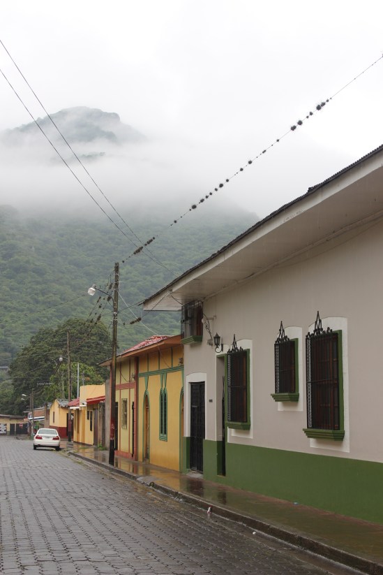 View of the misty mountains from Jinotega.