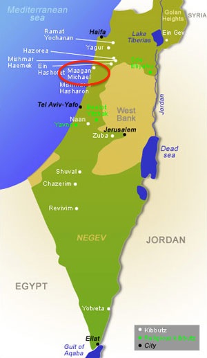 Maagan Michael Location